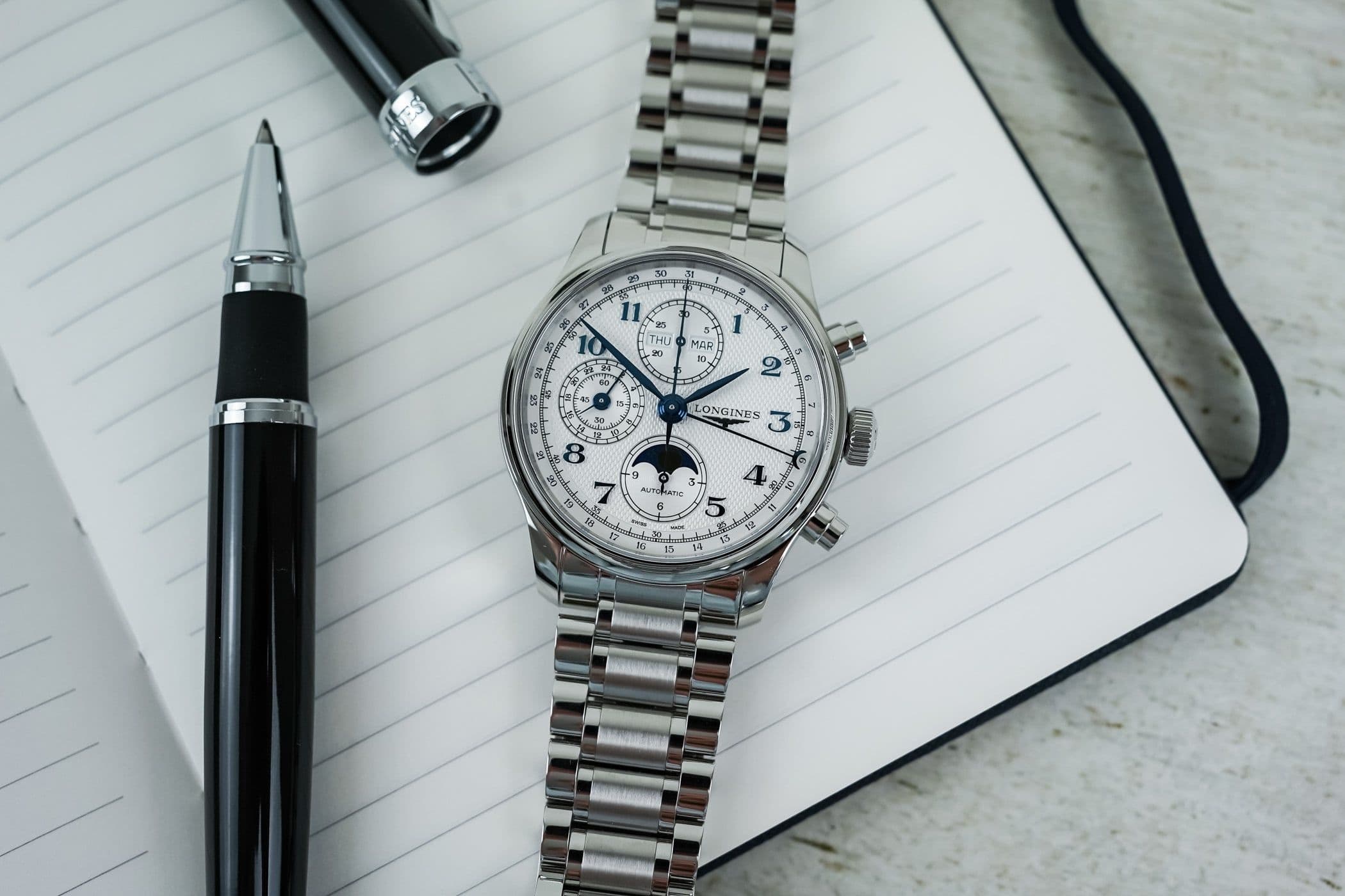 Updated Longines Master Chronograph Moonphase