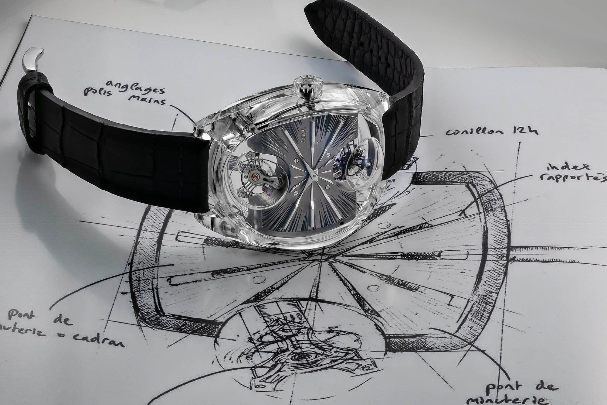 ArtyA Genève Complexity Métiers d'Art on its side