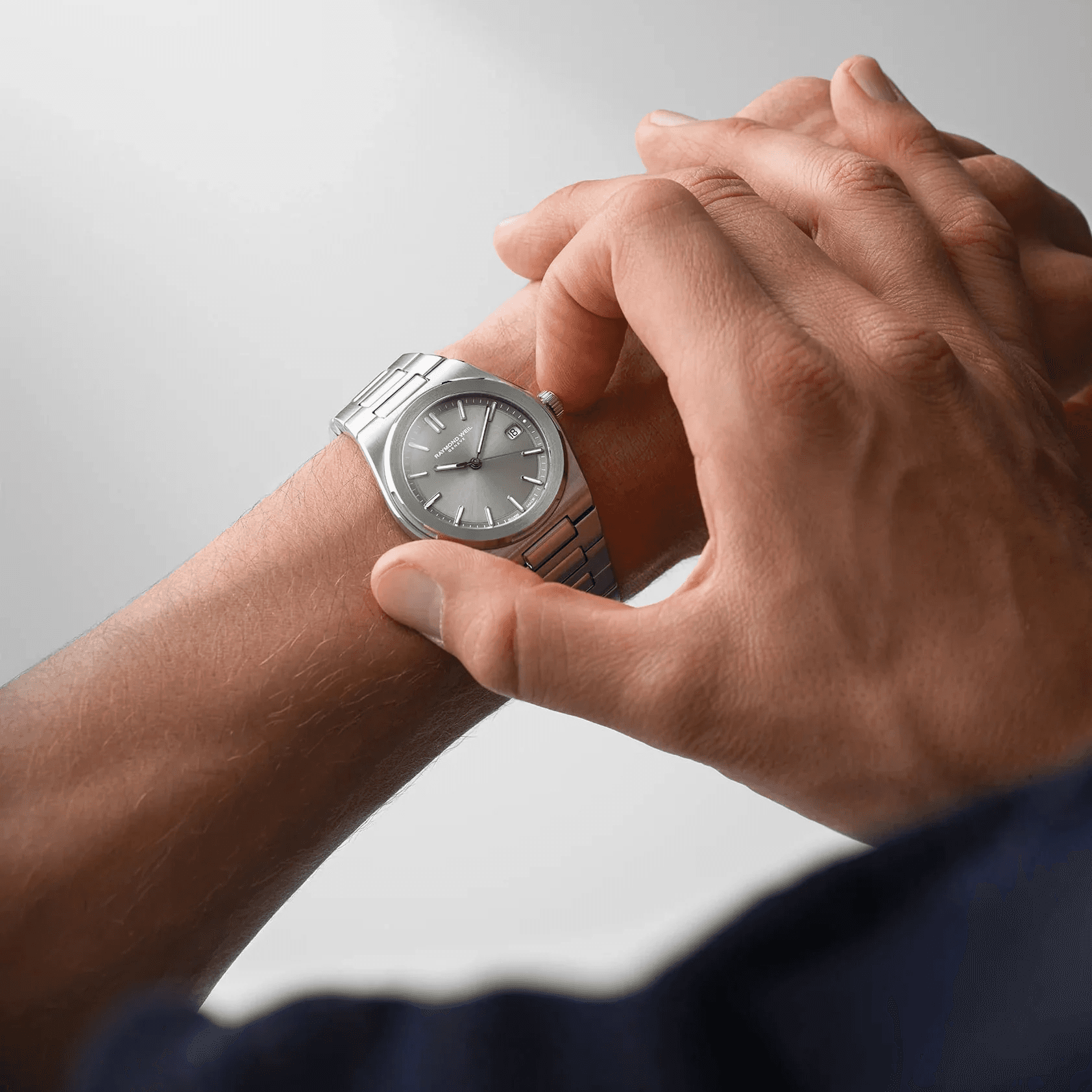 Raymond Weil A.R.T. integrated-bracelet sports watch in steel