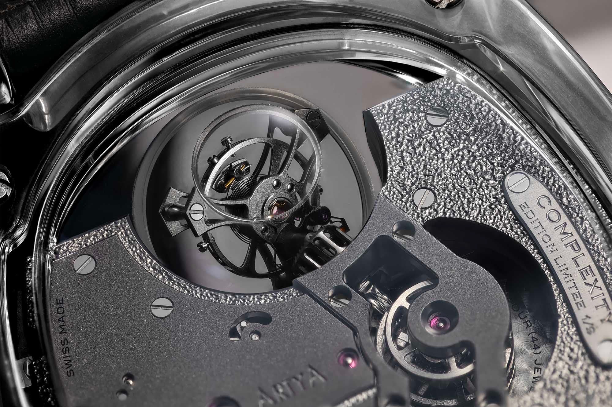 Close-up of the ArtyA Genève Complexity Métiers d'Art