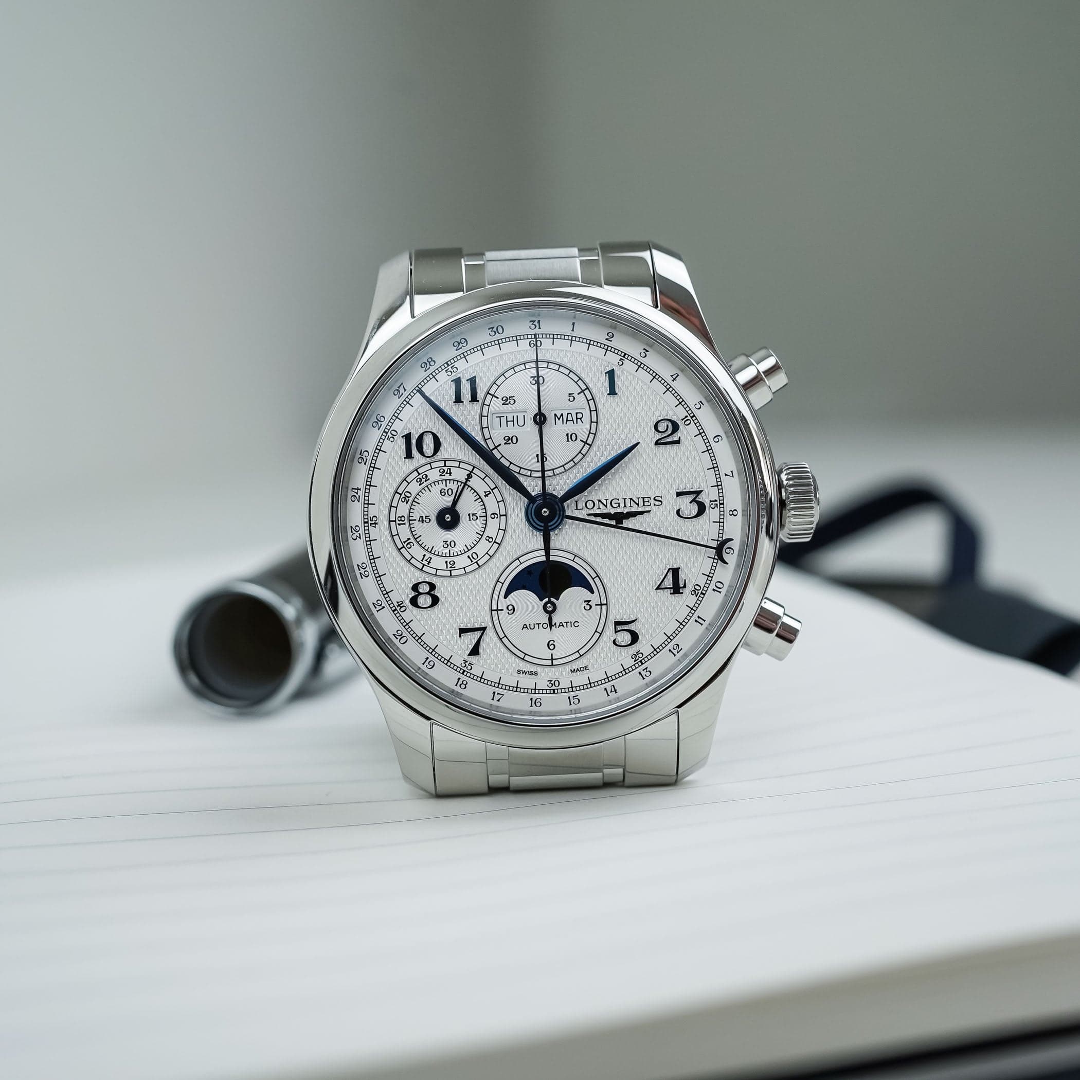 First Look: The Updated Longines Master Chronograph Moonphase (Incl. Video)